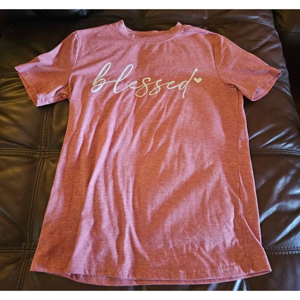 Pink Blessed Shirt Size M